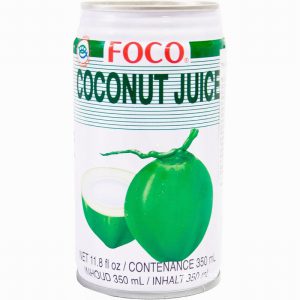 FOCO COCONUT JUICE W/PULP (TIN) 350ML