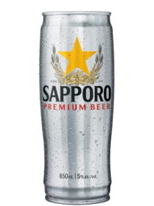 SAPPORO BEER 5% SILVER CAN 650ML