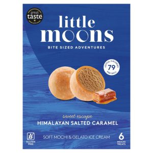 LITTLE MOONS SALTED CARAMEL MOCHI ICE CREAM 6X32G