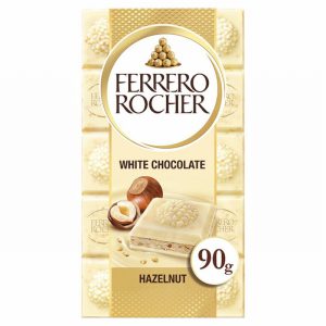 FERRERO ROCHER WHITE CHOCO HAZELNUT TABLET 90G