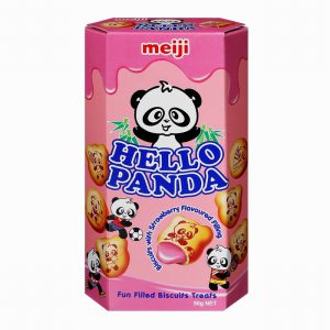 MEIJI HELLO PANDA STRAWBERRY BISCUIT 50G