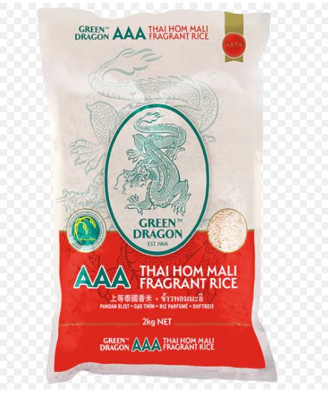 GREEN DRAGON THAI FRAGRANT RICE 2KG