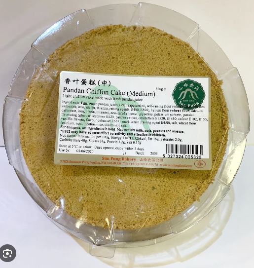 SUN FUNG PANDAN CHIFFON CAKE(M) 370G