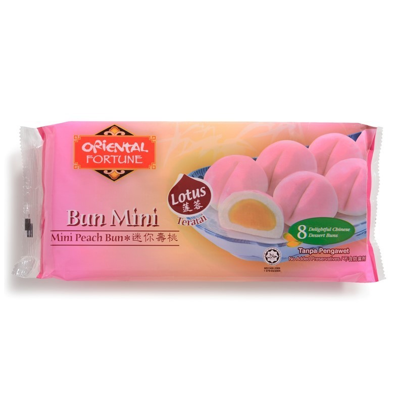 ORIENTAL FORTUNE MINI PEACH BUN – LOTUS (8X25G) 200G