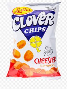 LESLIES CLOVER CHIPS CHEESE 85G
