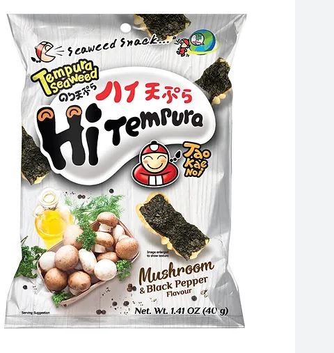 TAOKAENOI SEAWEED MUSHROOM & BLACK PEPPER 40G