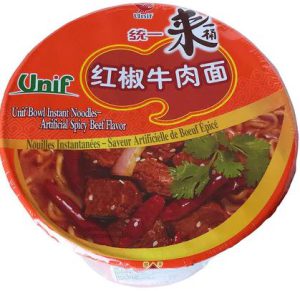 UNIF SPICY BEEF BOWL NOODLE 110G