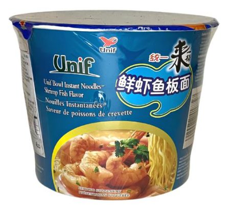 UNIF SHRIMP FISH BOWL NOODLE 108G