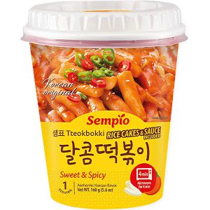 SEMPIO SWEET & SPICY RICE CAKE (CUP) 160G