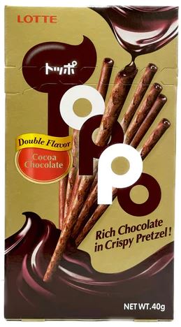 LOTTE TOPPO COCOA BISCUIT STICK 40G