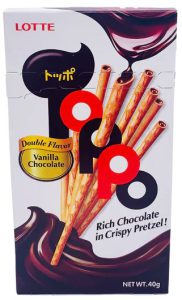 LOTTE TOPPO VANILLA BISCUIT STICK 40G