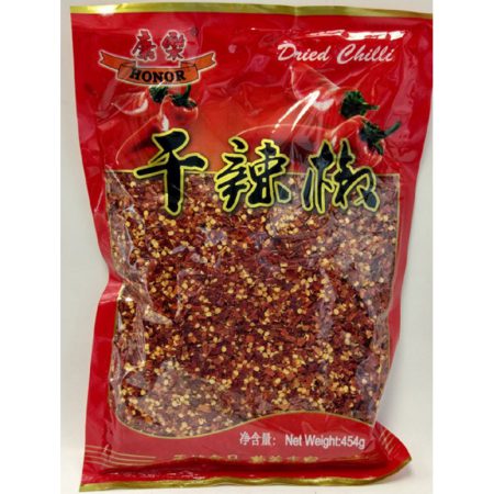 HONOR DRIED CRUSHED CHILLI 454G