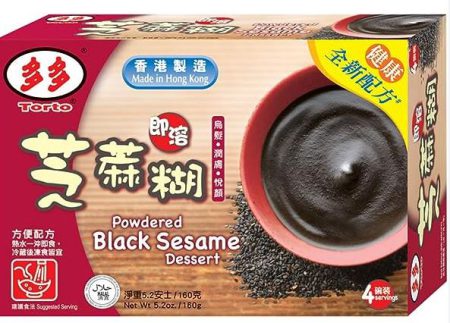 TORTO POWDERED BLACK SESAME DESSERT 160G (40GX4)