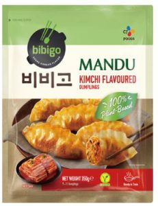 CJ BIBIGO MANDU KIMCHI FLAVOURED DUMPLINGS 350G