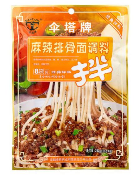 SAN TA NOODLE SAUCE - HOT AND SPICY SPARE RIBS FLAVOUR 240G