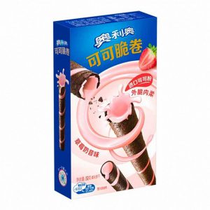 OREO COCOA CRISPY ROLLS – STRAWBERRY MILKSHAKE 50G