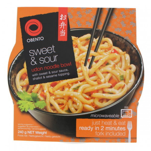 OBENTO SWEET & SOUR UDON NOODLE BOWL 240G