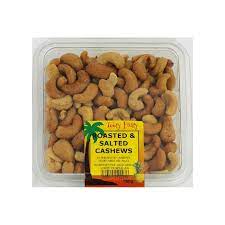 T/F ROASTED AND SALTED CASHEWS 140G