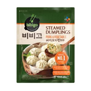 CJ BIBIGO PORK & VEGETABLE STEAMED DUMPLINGS 560G