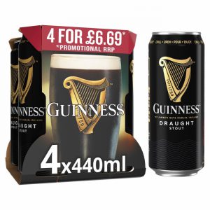 GUINNESS DRAUGHT 4X440ML £6.69