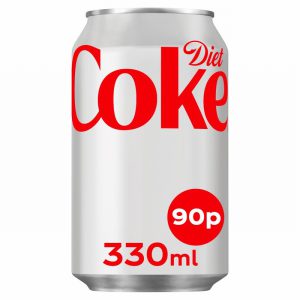 COCA COLA DIET 330ML 90P