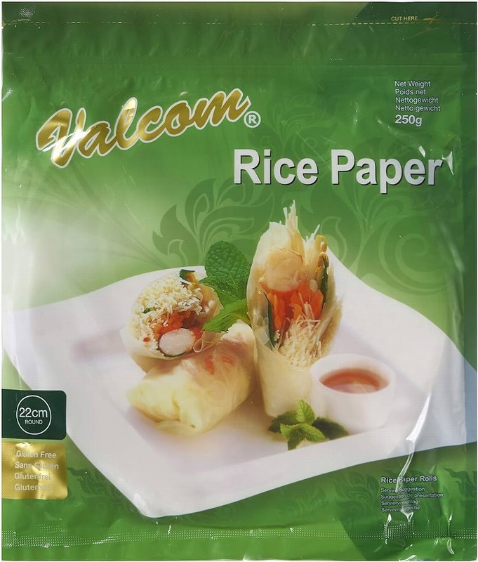 VALCOM RICE PAPER 22CM 250G