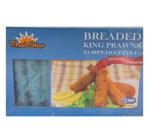 THAI STAR BREADED TORPEDO PRAWNS IQF 21/25 500G