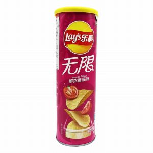 LAY’S POTATO CHIPS (TOMATO FLV) PAPER CAN 90G