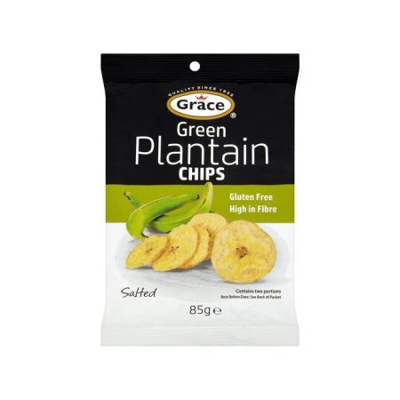 GRACE PLANTAIN CHIPS GREEN 85G