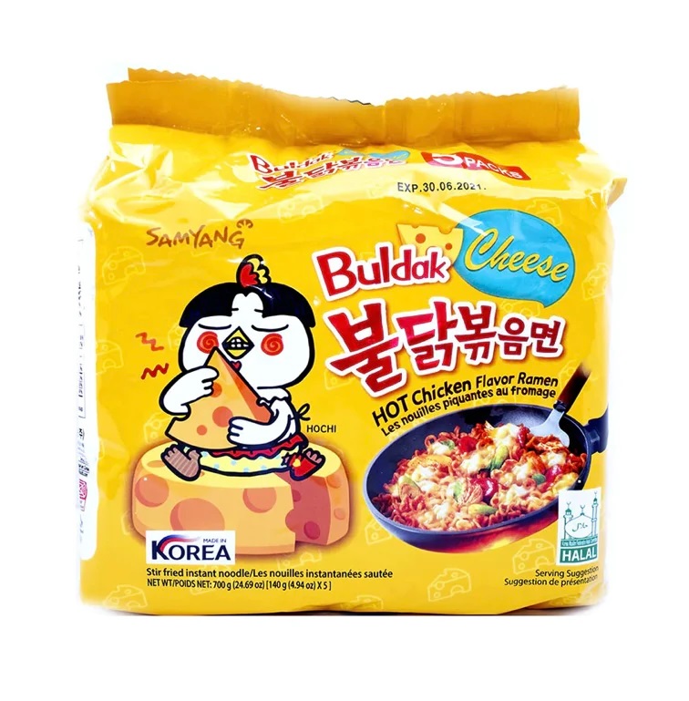 SAMYANG HOT CHICKEN RAMEN - CHEESE 140G
