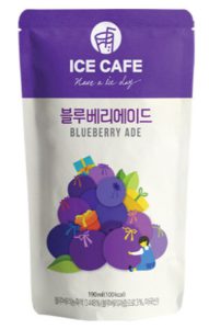 WOOSHIN ICE CAFE BLUEBERRY ADE 190ML