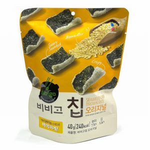 CJ BIBIGO SEAWEED CHIP BROWN RICE 40G