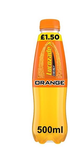 LUCOZADE ENERGY ORANGE 500ML £1.50