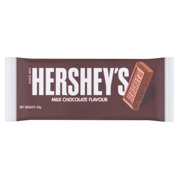 HERSHEY’S MILK CHOCOLATE BAR 40G