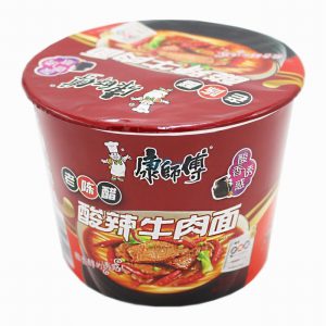 KSF MASTER KON BOWL NOODLE-HOT & SOUR BEEF 122G