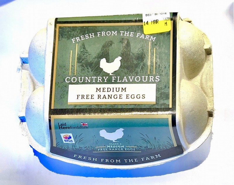 COUNTRY FLAVOURS MEDIUM FREE RANGE EGGS 6 ‘S