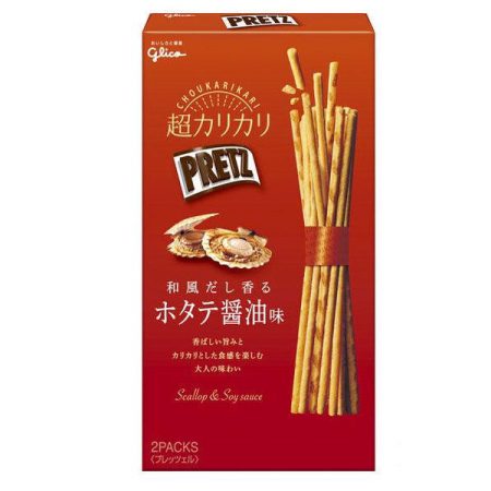 GLICO SUPER CRUNCHY PRETZ  DASHI SCALLOP SOY SAUCE FLV 55G