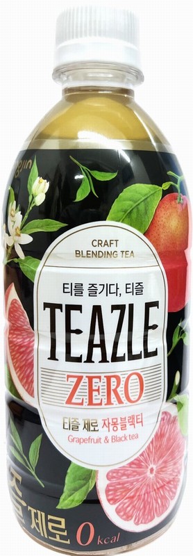 WOONGJIN TEAZLE ZERO GRAPEFRUIT & BLACK TEA 500ML