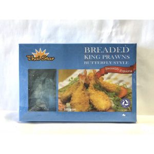 THAI STAR BREADED KING BUTTERFLY STYLE  PRAWNS 21/25 IQF 500G