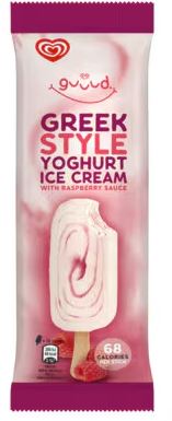 WALLS GUUUD YOGHURT ICE CREAM WITH RASPBERRY 70ML