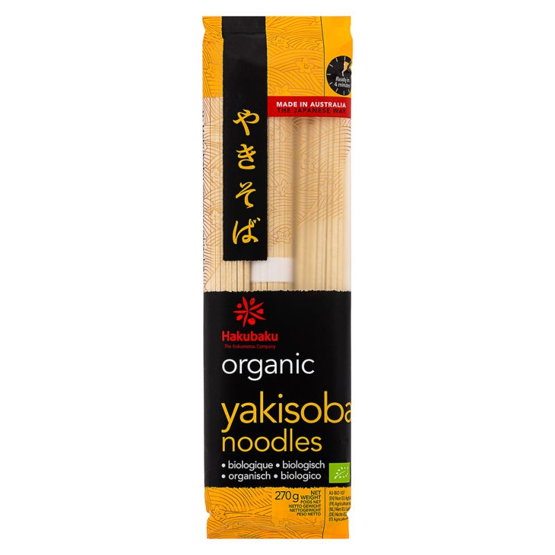 HAKUBAKU ORGANIC YAKISOBA 270G