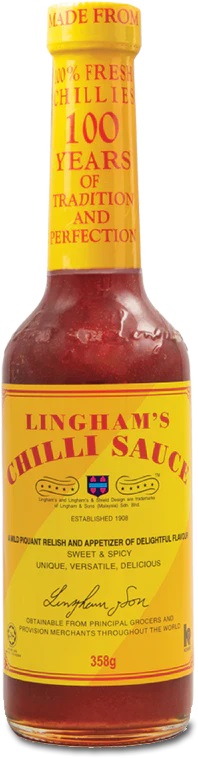 LINGHAM CHILLI SAUCE ORIGINAL 358G (266ML)