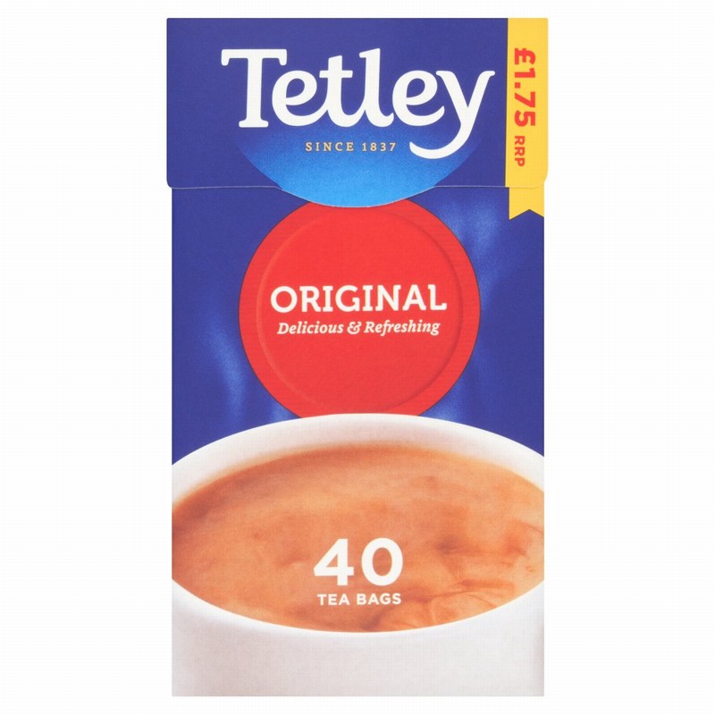 TETLEY ORIGINAL 40S 125G £1.75