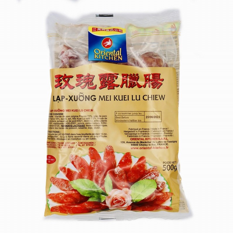 ORIENTAL KITCHEN CHINESE SAUSAGE W/ MEI KUEI LU 500G