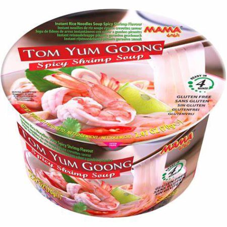 MAMA BOWL TOM YUM SHRIMP RICE NOODLE SOUP 70G