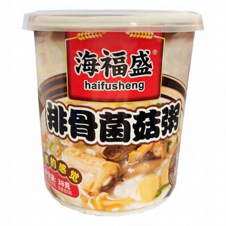 HFS - MUSHROOM & PORJK RIBS FLAVOUR CONGEE 38G