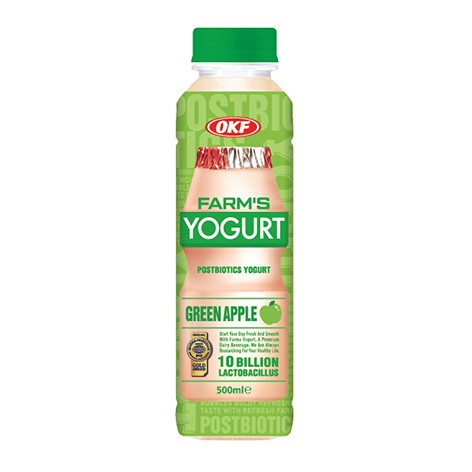 OKF FARM’S GREEN APPLE YOGHURT DRINK 500ML