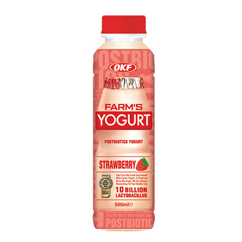 OKF FARM’S STRAWBERRY YOGHURT DRINK 500ML