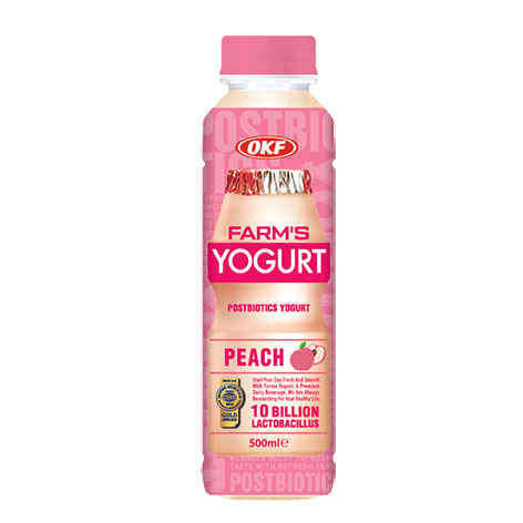 OKF FARM’S PEACH YOGHURT DRINK 500ML