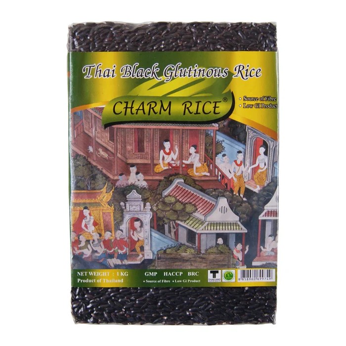 CHARM THAI BLACK GLUTINOUS RICE 1KG